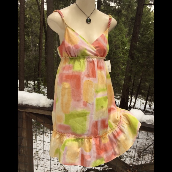 Alfani Other - Alfani molted sherbet colored cotton chemisenight dress,HP25